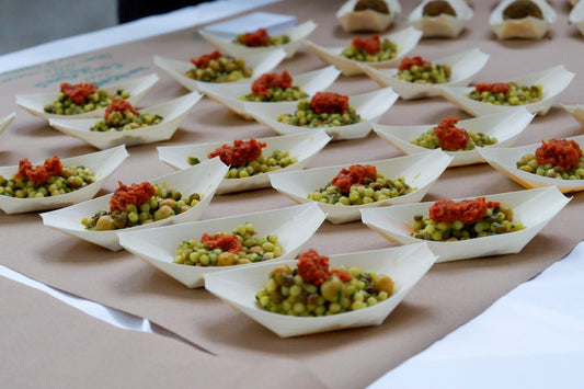 Fregola con pesto e verdure