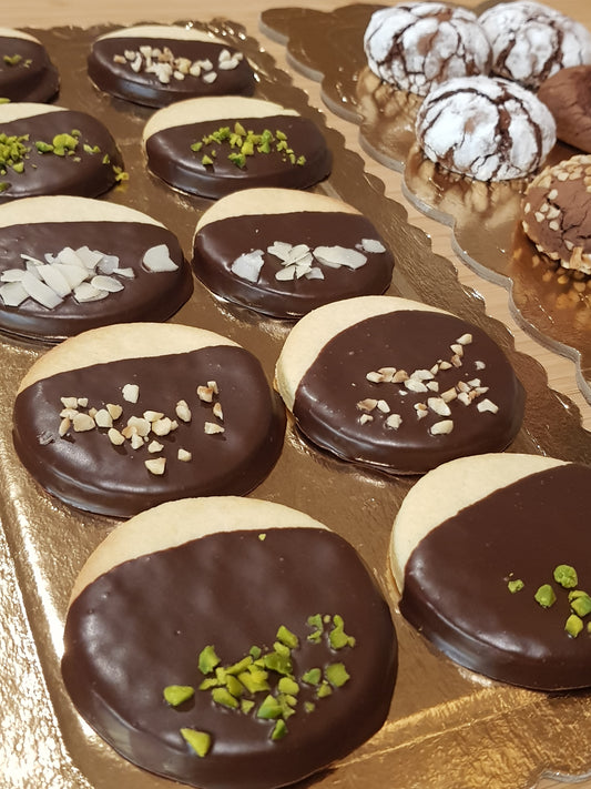 Biscotti in frolla, con cioccolato e marmellata Box 1 kg