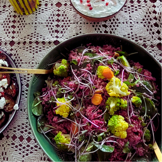 Quinoa rossa alla barbabietola